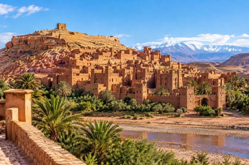 Ait Benhaddou historic earthen ksar near Ouarzazate on a day trip from Marrakech, Morocco